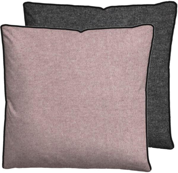biberna Melange-Flanell Kissenbezug 0840500 MELANGE UNI, brombeer, 1x 40x40 cm