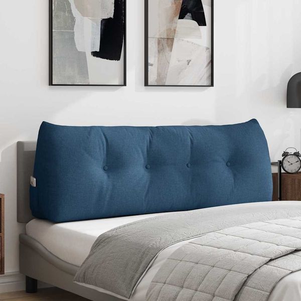 vidaXL Rücken Kissen Blau 140 x 24 x 50 cm Stoff 42014507