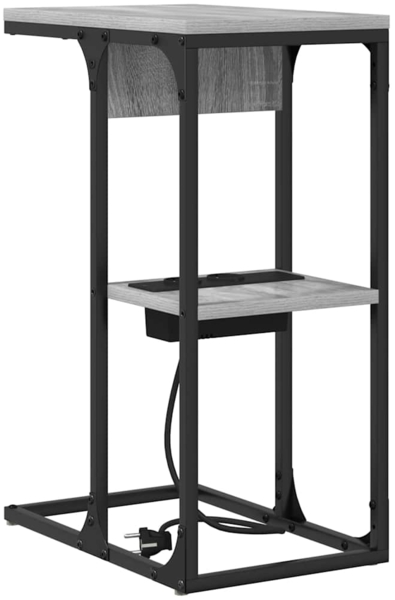 vidaXL Nachttisch Graues Sonoma 41,5 x 26 x 60,5 cm Holzwerkstoff 859593