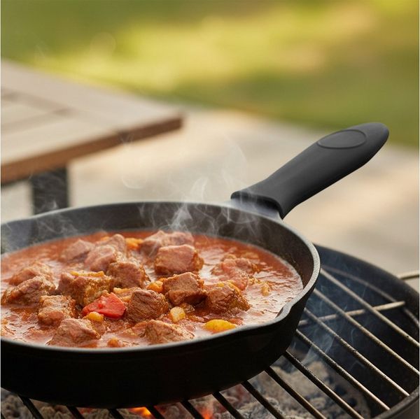 BBQ-Toro Pfannengriff Silikon Griff für Pfannen (4 Stück), hitzeresistent, Griffabdeckung