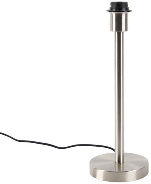 Qazqa Tischleuchte Simplo, ohne Leuchtmittel, E27, Stahl, Modern, Stahl, 1-flammig