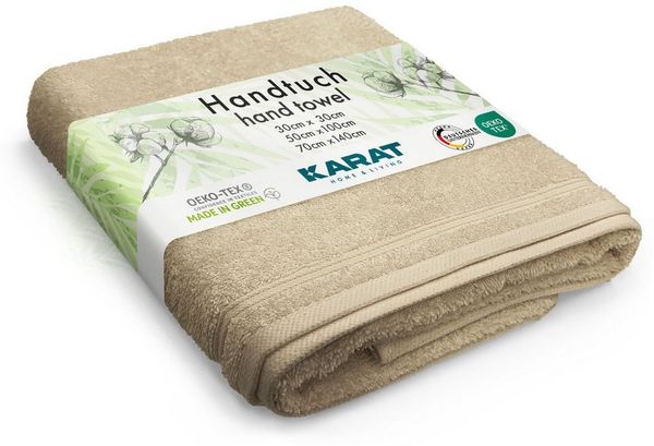 Karat Handtuch Bay, Sanft, saugstark und vielseitig nutzbar, Hochwertige Baumwolle in verschiedenen Größen und Farben