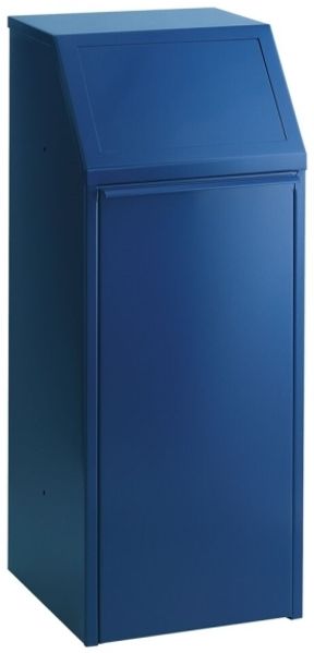 Abfalleimer V-Part blau verzinkter Stahl/pulverbeschichteter Stahl 70 l mit Inneneinsatz aus Metall