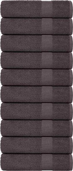 vidaXL Badetücher FROGN 10 Stk. Anthrazit 100x150 cm 360 g/m² 136691