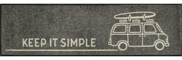wash+dry by Kleen-Tex Fußmatte Keep it simple grey, rechteckig, Höhe: 7 mm