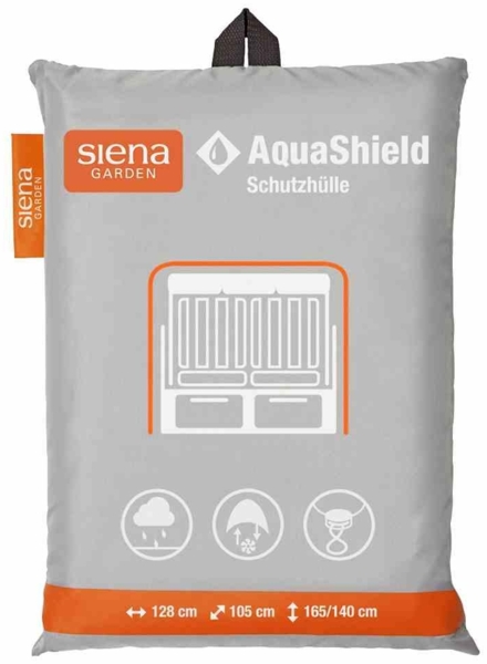 Siena Garden 'AquaShield' Strandkorbhülle, Polyester hellgrau, 128 x 105 x 165 cm