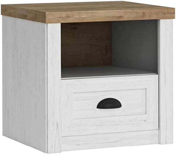 AX LIVING Nachttisch mit Schublade Palmano SN – 51 cm, Andersen Kiefer
