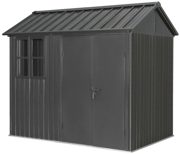 Tepro Metallgerätehaus Garden Shed 8 x 6 Premium anthrazit 252 x 168 cm