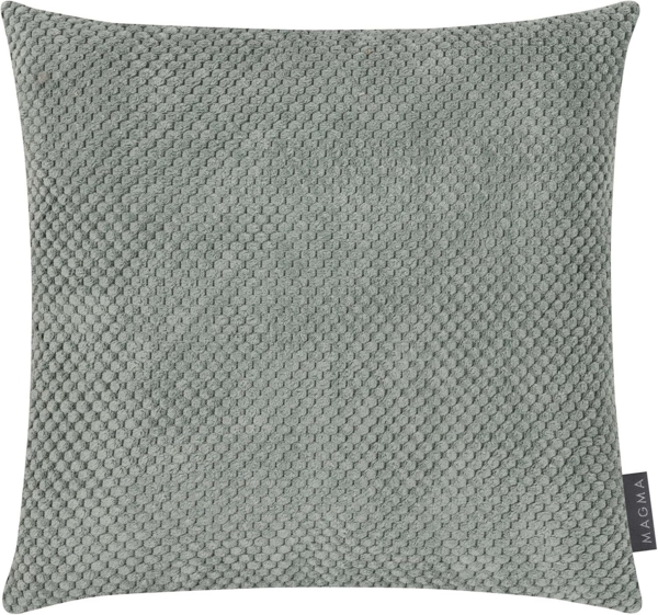 MAGMA Kissenhülle COMODO - ca. 50 x 50 cm weich plüsch kuschelig salbei