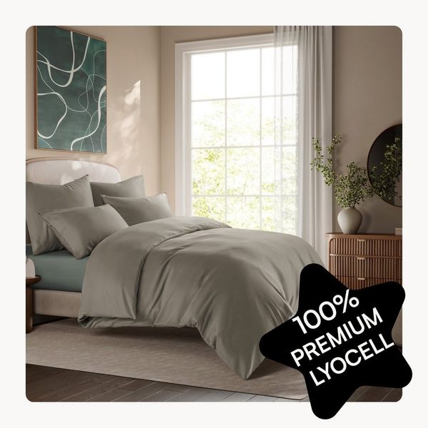 Seralino Bettwäsche Set in Gr. 135x200, 155x220, 200x200 cm, 100% Lyocell (Tencel), Besonders weich & atmungsaktiv – aus natürlichen Eukalyptusfasern