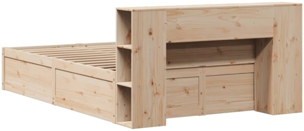vidaXL Massivholzbett ohne Matratze 120x190 cm Kiefernholz 3323428 Bild 6