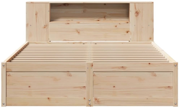 vidaXL Massivholzbett ohne Matratze 120x190 cm Kiefernholz 3323428 Bild 3