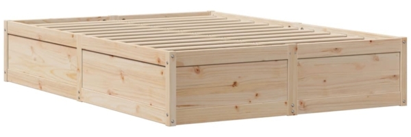 vidaXL Massivholzbett ohne Matratze 120x190 cm Kiefernholz 3323428 Bild 4