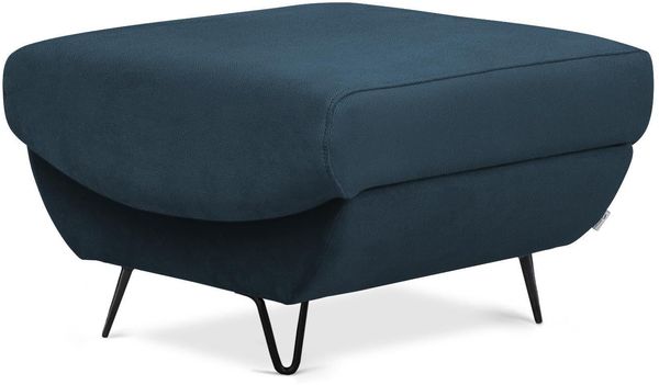 Wohnideebilder Silva Dunkelblau Fußhocker PU-SIL-40NU