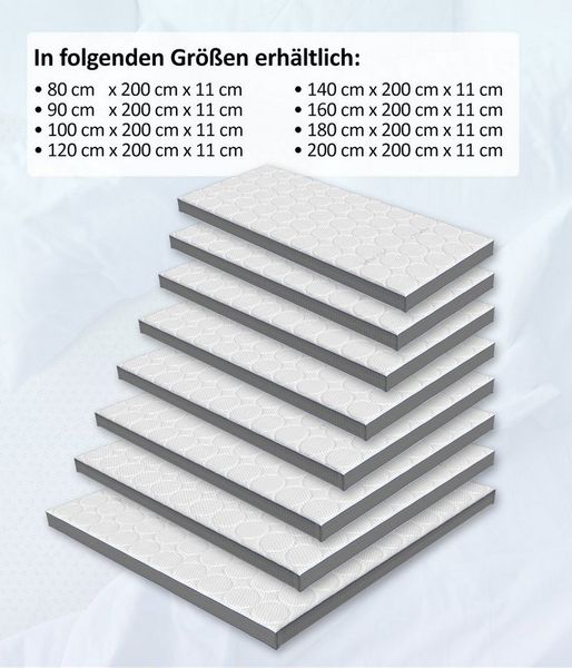 Genius, Topper eazzzy Royal Hybrid Matratzentopper 140x200 cm und weitere Größen, Viscoseschaum, Matratzenauflage für Matratzen, Memory, Kaltschaum