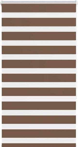 vidaXL Doppelrollo Braun 85x150 cm Stoffbreite 80,9 cm Polyester 4014336