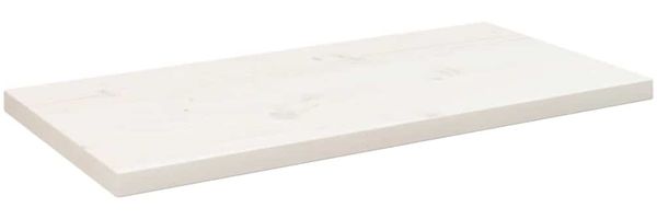 vidaXL Tischplatte Weiß 80x40x2,5 cm Massivholz Kiefer Rechteckig 824401