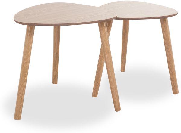 Beistelltisch 2er-Set Gerda / 300.001736, Holzfarben Bild 2