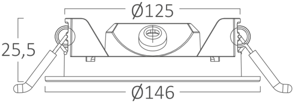 9W LED Panel Einbaustrahler Deckenspot Ultraflach Einbauleuchte Einbauspot 230V IP40 3000K Warmweiß Bild 8