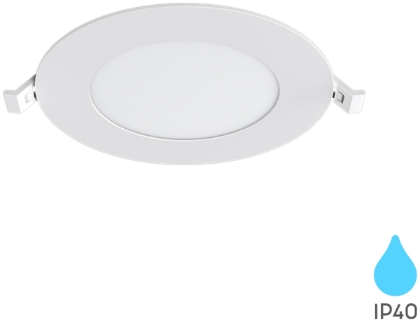 9W LED Panel Einbaustrahler Deckenspot Ultraflach Einbauleuchte Einbauspot 230V IP40 3000K Warmweiß Bild 1