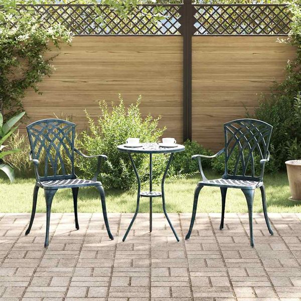 Gartenstuhl 2 pcs, Balkonstuhl Grün 53 x 51 x 88,5 cm Aluminium