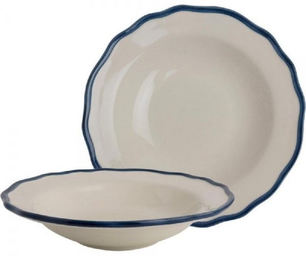 LAURA ASHLEY Suppenteller Suppenteller Hedingham Solid Blue (22,5cm) (2-teilig) Bild 4