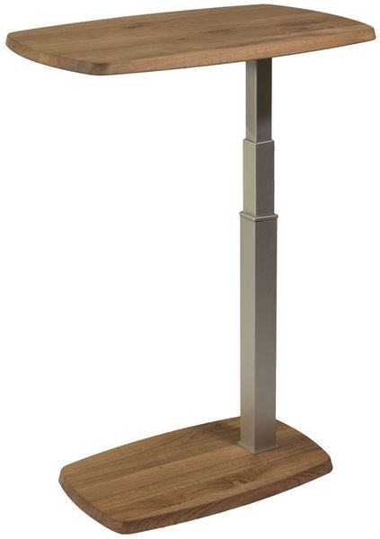 Beistelltisch Catarina höhenverstellbar 60 x 40 x 55-83 Wohnzimmertisch Massivholz Wildeiche 16166