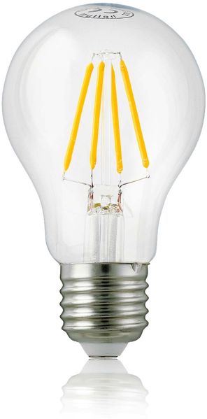 hellum LED Glühbirne E27, 8W warmweiß LED Lampe mit 1055 Lumen LED Filament, E27 Vintage Led Leuchtmittel ersetzt 75-Watt Glühbirne, 2700 Kelvin warmweiß Klar, 206128
