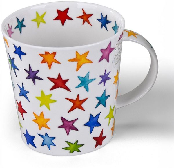 DUNOON Becher Cairngorm Starbust 480 ml Fine Bone China Porzellan 11cm Tasse mit Sternen Design | Moderne Kaffeetasse | Großes Fassungsvermögen | Hochwertige Qualität Spülmaschinenfest