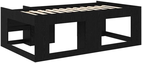 vidaXL Kinderbettgestell mit Stauraum Schwarze Eiche 90 x 190 cm 3422628 Bild 5