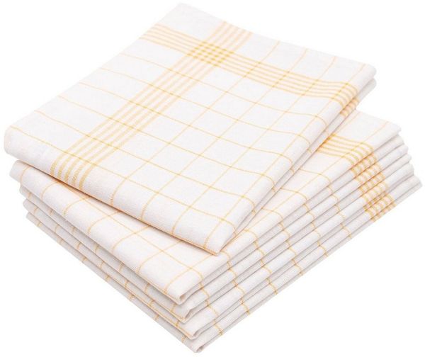 ZOLLNER Geschirrtuch, (Spar-Set, 5-tlg), 50 x 70 cm, 50% Baumwolle, 50% Leinen, vom Hotelwäschespezialisten