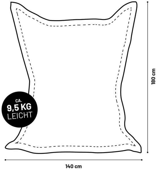Lumaland Sitzsack Classic XXL Cord | Riesen Sitzsack XXL mit Softer Rippenstruktur – ideal zu Cord Sofa & Sessel Indoor Bean Bag für Wohnzimmer, Schlafzimmer & Co. - 380 L, 140x180 cm Bild 9