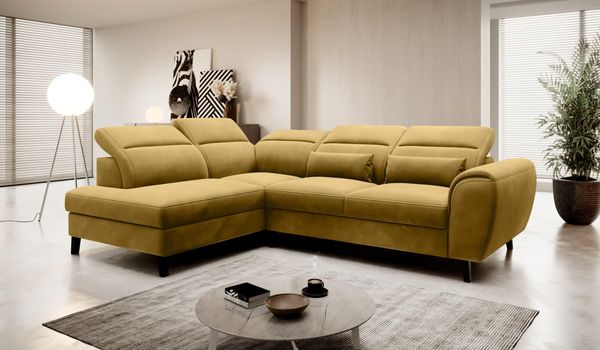 Wohnideebilder Noble Gelb Ecksofas & Eckcouches CO-NOB-LT-45LO
