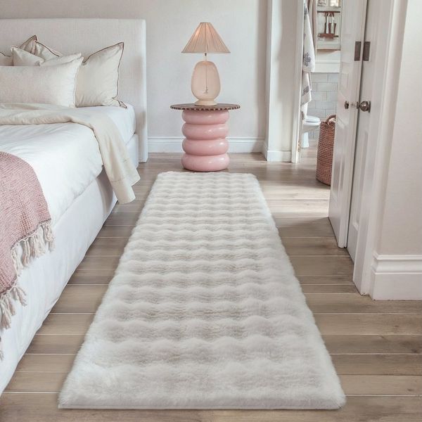 PURECOZY Hochflor-Teppich aus Mikrofaser, weich, rutschfest & maschinenwaschbar, Rechteckig, Höhe: 23 mm, geeignet für verschiedene Innenräume