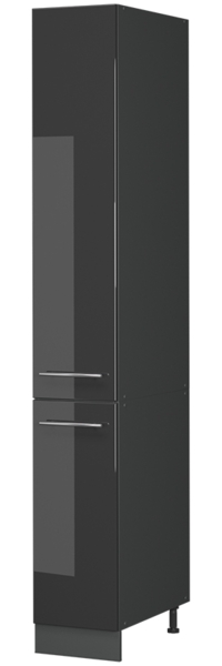 Küchenunterschrank Fame-Line Anthrazit Hochglanz 30 cm Vicco
