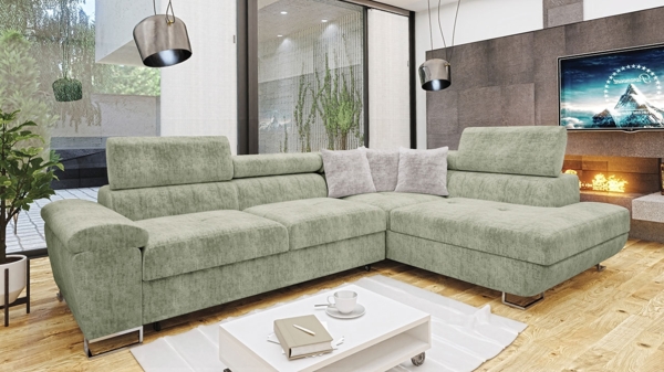 Ecksofa Cotere Premium, Seite: Rechts, Farbe: Miu 2049 + Miu 2049 + Miu 2059