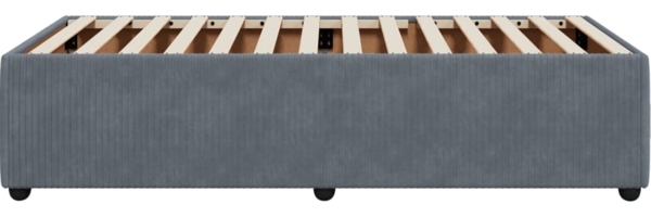 vidaXL Bettgestell ohne Matratze Dunkelgrau 90x190 cm Samt 3284977 Bild 4