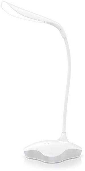 BEARWARE Schreibtischlampe LED Leselampe dimmbar, 3 Lichtmodi, Touch-Sensor, flexibler Lampenhals, mehrere Helligkeitsstufen, Nachtlichtfunktion, LED fest integriert, kaltweiß, Bürolampe, USB oder Batteriebetrieb, 3 Helligkeitsstufen, Tischleuchte