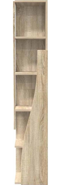 vidaXL Eckschrank Weiß 27,5 x 27 x 140 cm Holzwerkstoff 889867 Bild 5