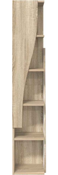 vidaXL Eckschrank Weiß 27,5 x 27 x 140 cm Holzwerkstoff 889867 Bild 4