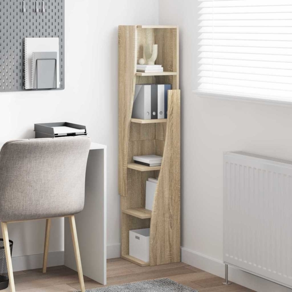 vidaXL Eckschrank Weiß 27,5 x 27 x 140 cm Holzwerkstoff 889867 Bild 3