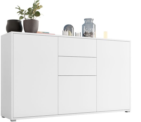 Mirjan24 'Gesita K1D4SZ' Kommode, Weiß, 93x141 cm