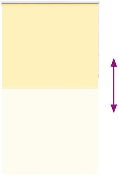 vidaXL Verdunkelungsrollo Gelb 135x230cm Stoffbreite 131,6cm Polyester 4012123 Bild 9