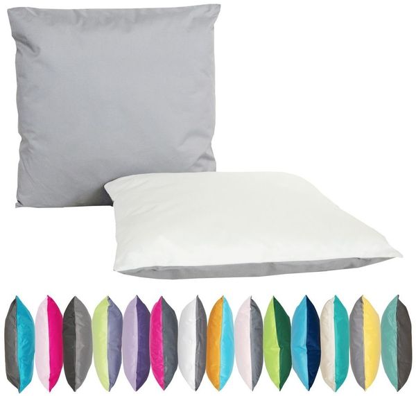 JACK Dekokissen JACK 2-farbiges Wende Outdoor Kissen 45x45 cm Dekokissen inkl. Füllung, mit Lotus-Effekt, Robust, Strapazierfähig, für Innen & Außen geeignet