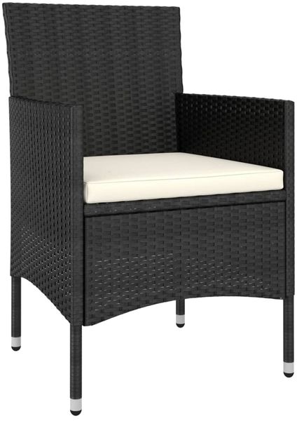 vidaXL 5-tlg. Garten-Lounge-Set Poly Rattan Schwarz 3058472 Bild 3