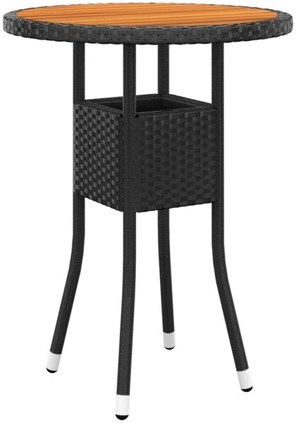 vidaXL 5-tlg. Garten-Lounge-Set Poly Rattan Schwarz 3058472 Bild 5