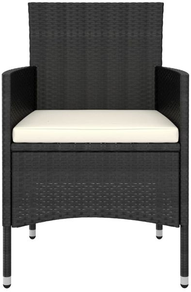 vidaXL 5-tlg. Garten-Lounge-Set Poly Rattan Schwarz 3058472 Bild 4