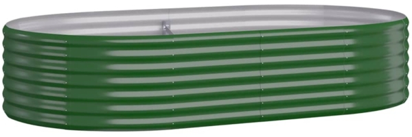vidaXL Hochbeet Verzinkter Stahl 175x100x36 cm Grün 318988