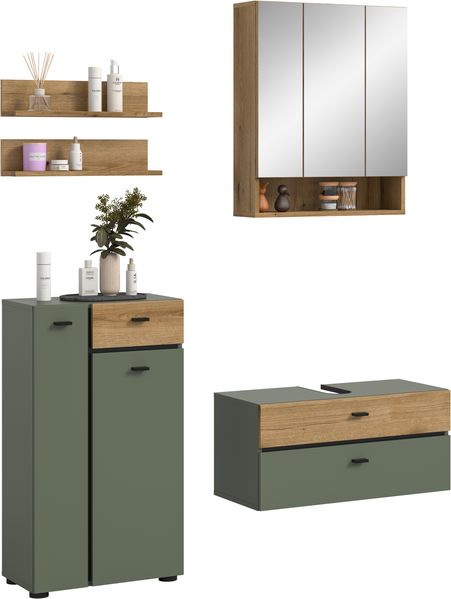 Aqua Badkombination in Sage Green Nachbildung