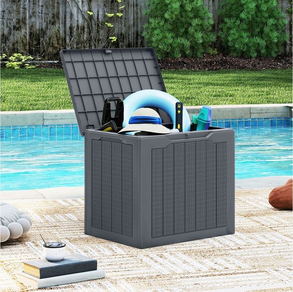 COSTWAY Auflagenbox, Gartenbox 96 L wasserdicht und wetterfest, bis 150 kg